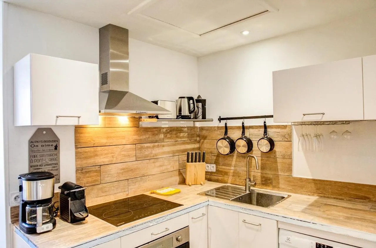 350 M De La Plage - Bel Appartement Pour 4 Penmarcʼh 아파트